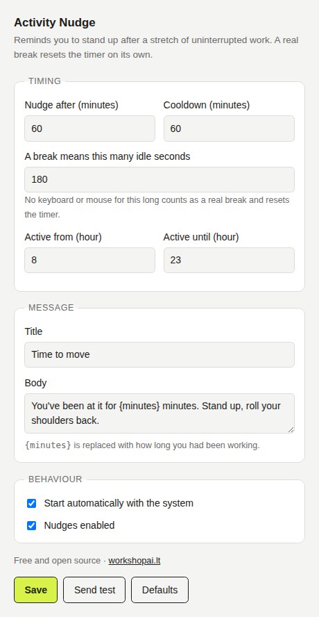 activityNudge — settings window